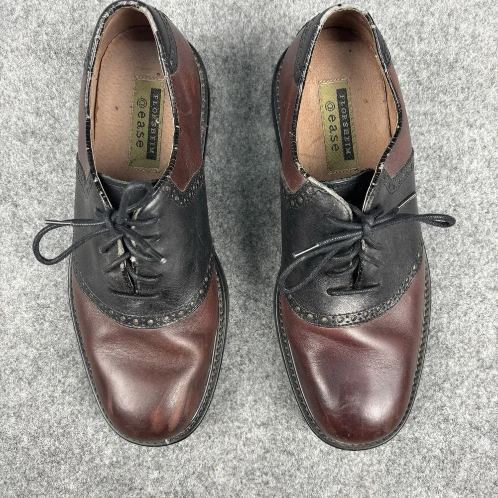 Florsheim Dress Shoes Mens 8.5M Oxford Brown Black Leather Wingtip Classic Style